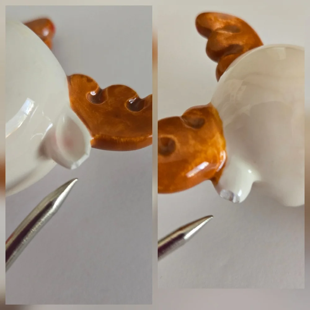 Vintage Christmas Baby Reindeer Salt & Pepper Shakers Made in Japan